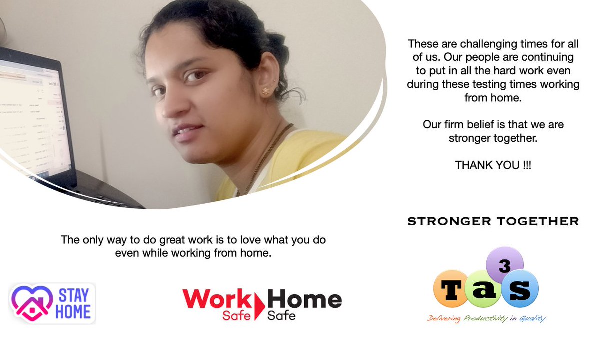 Ta3s_Co's tweet photo. All of our employees are continuing to serve our customers during these testing times. We would like to acknowledge their contribution.

THANK YOU

#stayhome #workfromhome #thankyou #StaySafeStayHome #StayHomeIndia https://t.co/tfN1cf6Zrr