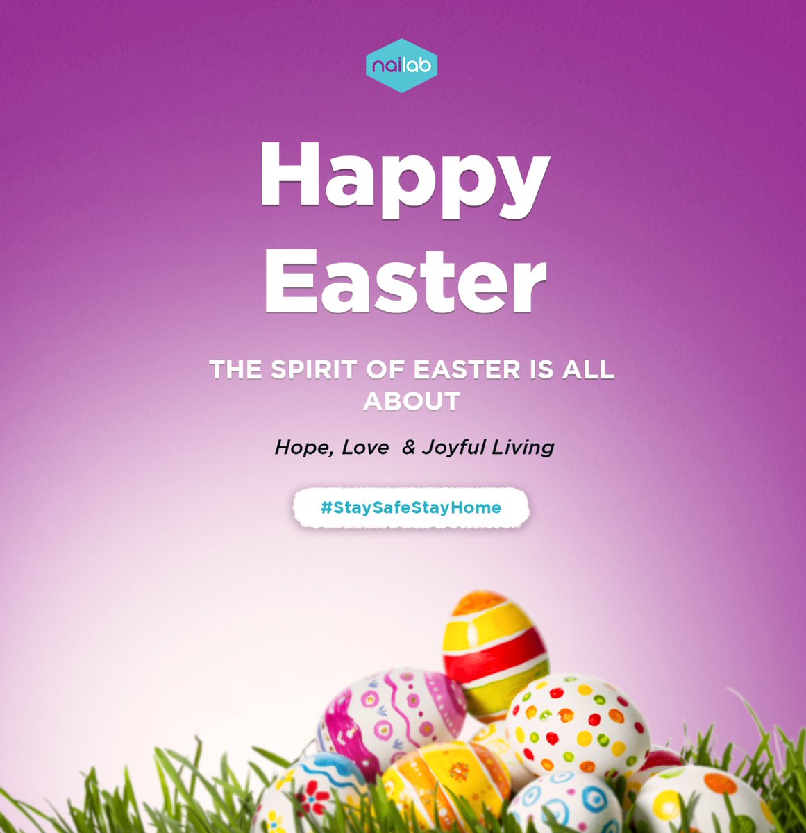 thenailab's tweet photo. @thenailab we would like to wish you and your family a  joyous and blessed Easter. Remember to #StayHomeStaySafe https://t.co/OktUIaGiED