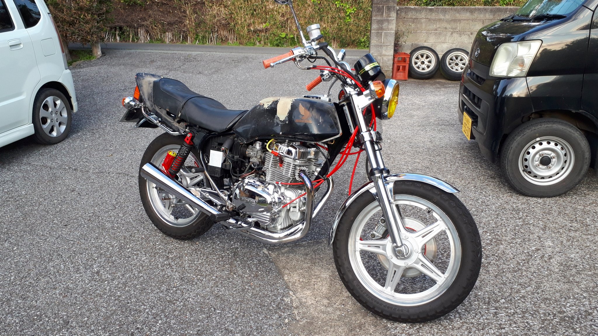 ホーク3 病み フェンダーレス CB400N CB250N バブ ホーク3 病み フェンダーレス CB400N CB250N バブ