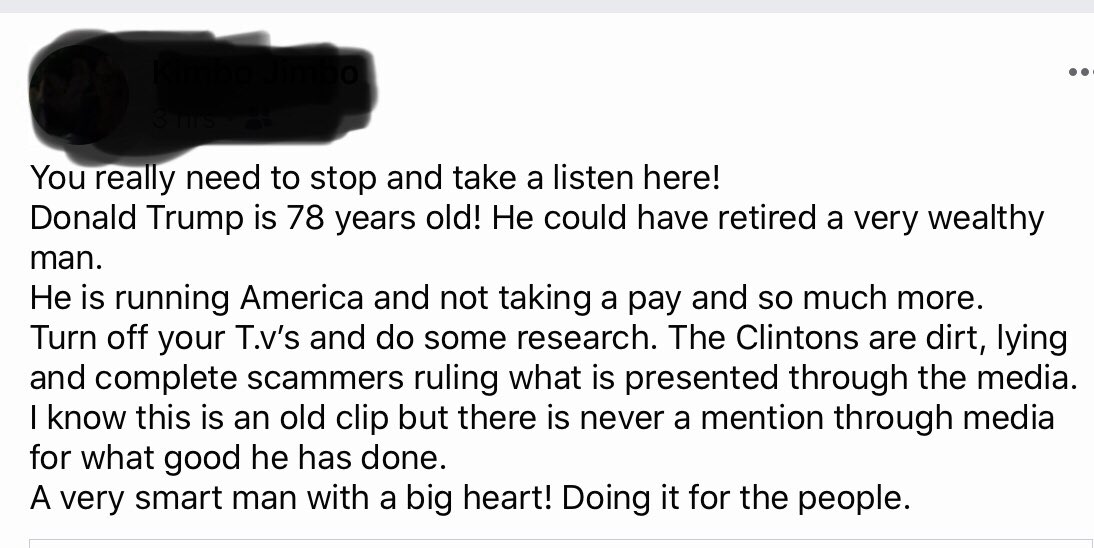 I’m reeling here.This is a comment posted in my Facebook feed from a friend.Not an American.WTAF?