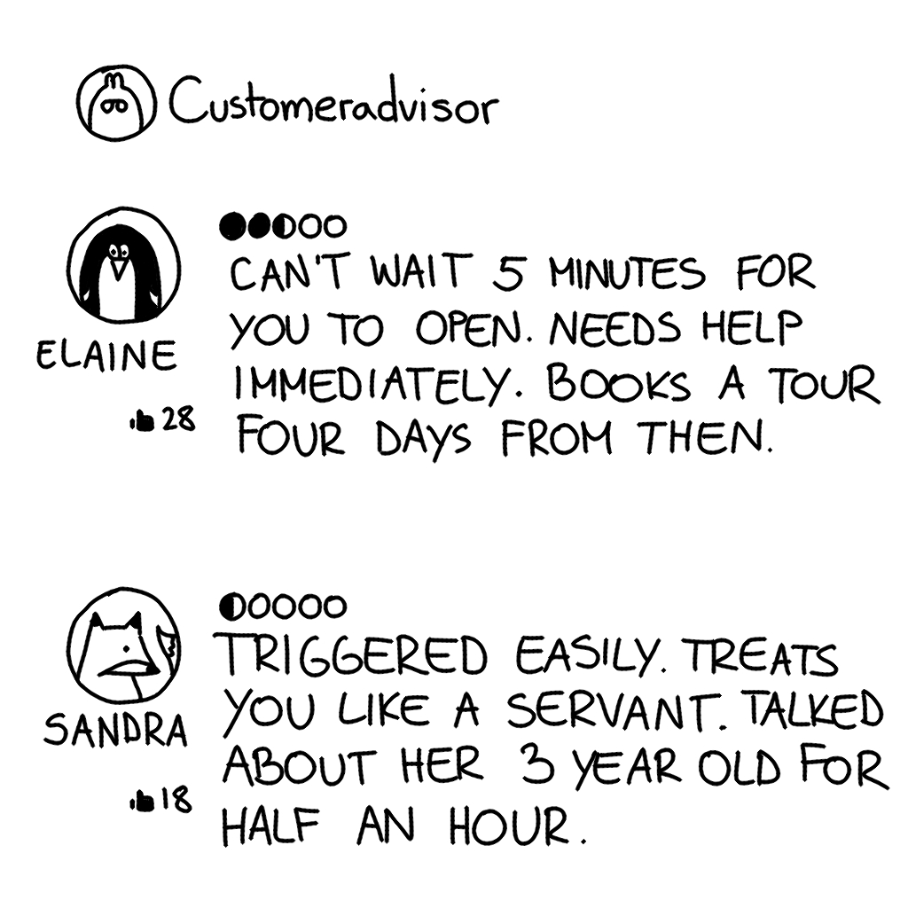 TheTourBunny's tweet photo. Do we need #customeradvisor? #thetourbunny https://t.co/CdlurHQuxt