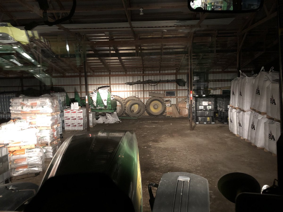 INDIANA_COOP's tweet photo. #plant2020 is on hold until the warm weather comes back around. I’ve got about 10% of the soybeans planted. That’s enough #faithtesting for now. Planter back in the shed. https://t.co/wOy7ruNGzL
