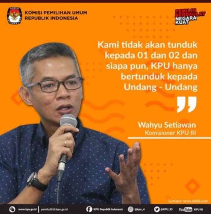 SugiKawuloAlit's tweet photo. Woii.. @KPU_ID. 😃
Woii.. #TemanPemilih. 🤕
Woii.. Anggota @DPR_RI setemlen. 😄
Woii.. Cebong Kampret. 😁

Liat nih ada BACOTAN #KPUMelayani ala @masws1533 yang kena OTT @KPK_RI.. 😂🤣

#SiapMainkan #TolakOmnibusLaw #RezimKorupRakyatMelarat #ReformasiDikorupsi #BongkarSkandalKPU https://t.co/zT6cWrjkLV