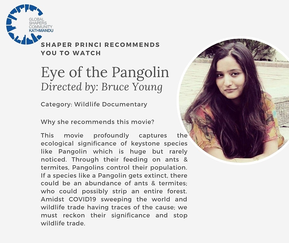 We know it's tough being stuck inside. So along with book recommendations, we have asked our Shapers for movie recommendations for you.

#covid19nepal #fightingcovid19 #shaperrecommends #ktmshapers #stopwildlifetrade @globalshaperscommunity