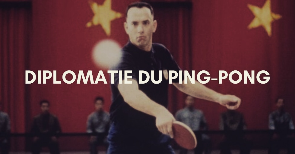 DIPLOMATIE DU PING-PONG  10 avril 1971 THREADAu début des années 1970, les relations diplomatiques entre la Chine et les Etats-Unis sont rompues depuis 20 ans.Jusqu'à ce que le ping-pong  brise la glace  Retour sur cette incroyable histoire