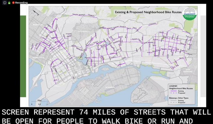 Oakland Slow Streets Map Oakland Opened Up 74 Miles Of City Streets To Pedestrians And Cyclists |  Grist