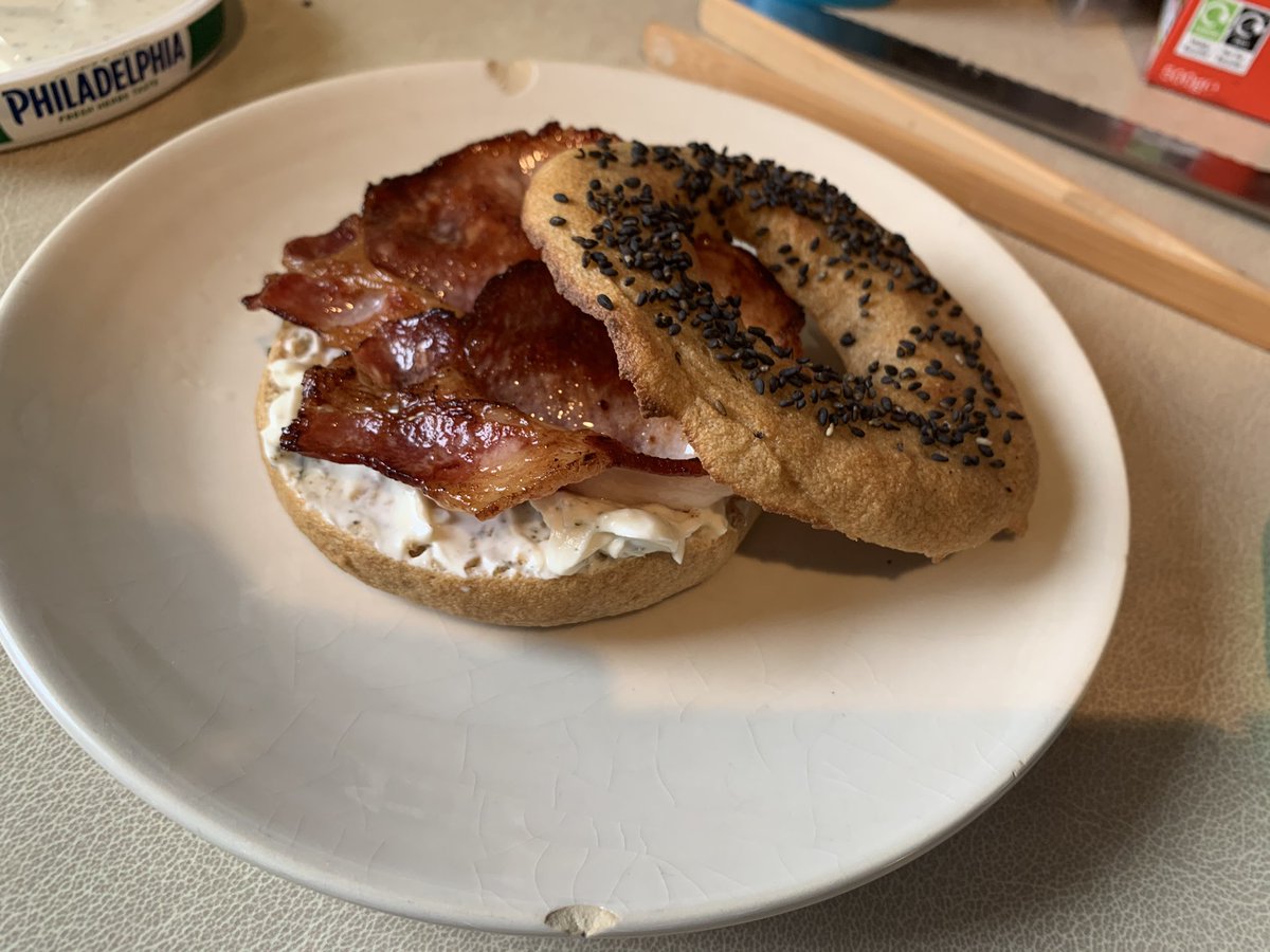 So they're actually delicious, and definitely bagels! Took a lot more work than with regular flour though :|