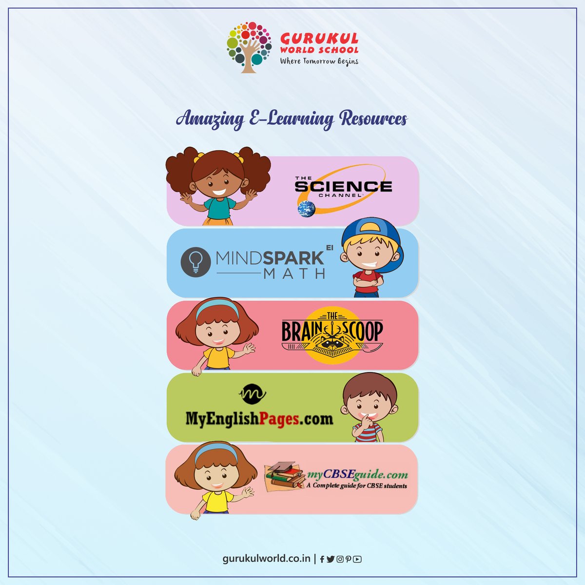 GurukulWorld's tweet image. Here are some amazing #OnlineLearningResources for your little ones to make use of during this lockdown.

1. #ScienceChannel - It has videos on various Science Experiments &amp;amp; Research for Classes 1-10.

#GurukulWorldSchool #CBSESchoolMohali #VirtualLearning