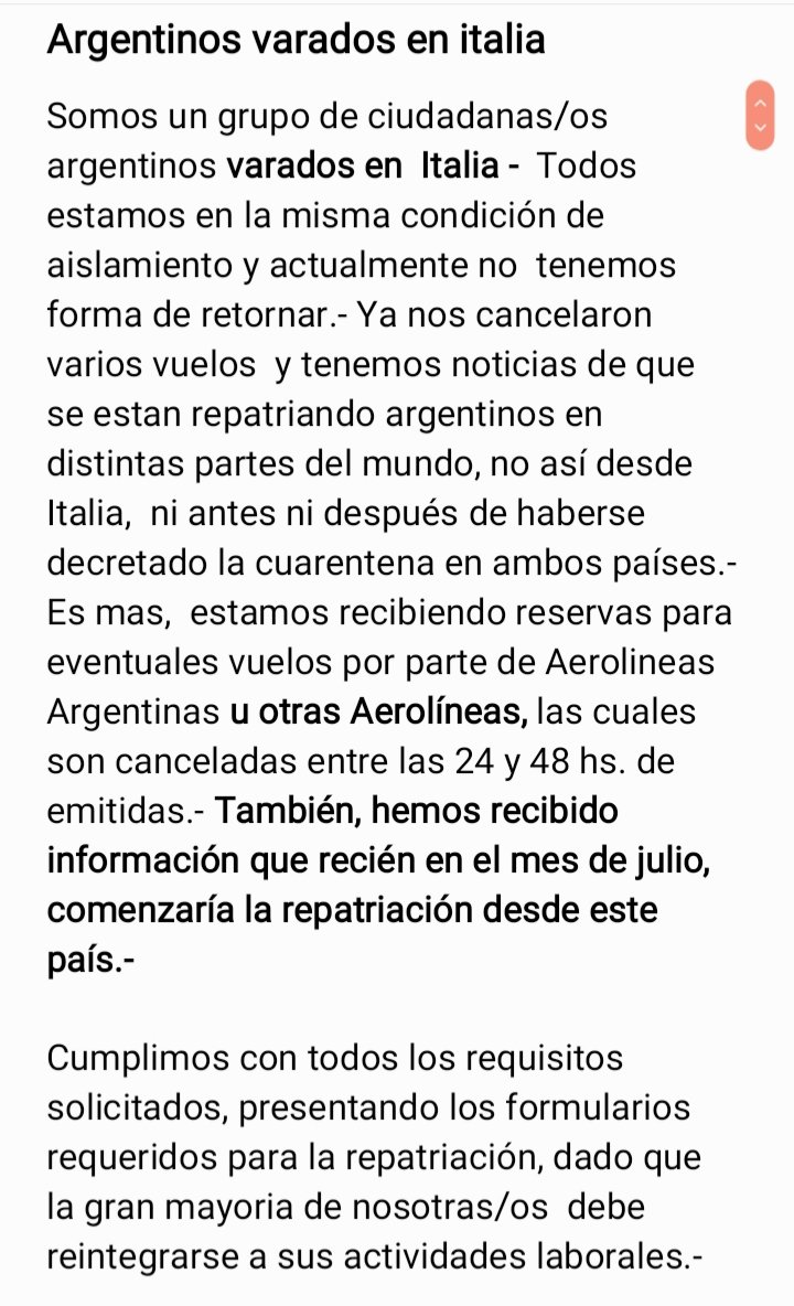 Mary80720346's tweet photo. Necesitamos volver urgente, tenemos nuestro negocio que atender ,sino corremos el riesgo de cerrar nuestra actividad.@CancilleriaARG @telenoche @clarincom @todonoticias @Aerolineas_AR @LANACION @rodysuarez @canal7mza @SDHArgentina @Canal9Televida @jusgobar @felipe_sola @alferdez https://t.co/emxhTJiyIy