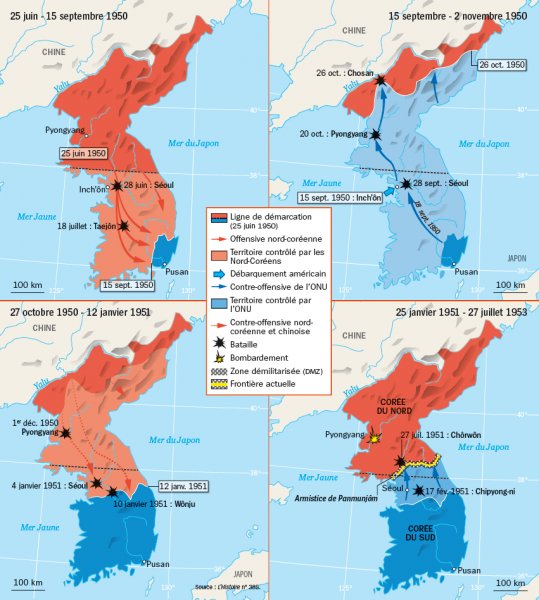 Retour dans les années 1970.Les relations sino-américaines sont au point mort depuis la fin de la Guerre de Corée en 1953, où les Etats-Unis  avaient soutenu la République de Corée (Sud) et la Chine la République populaire de Corée (Nord) ☭