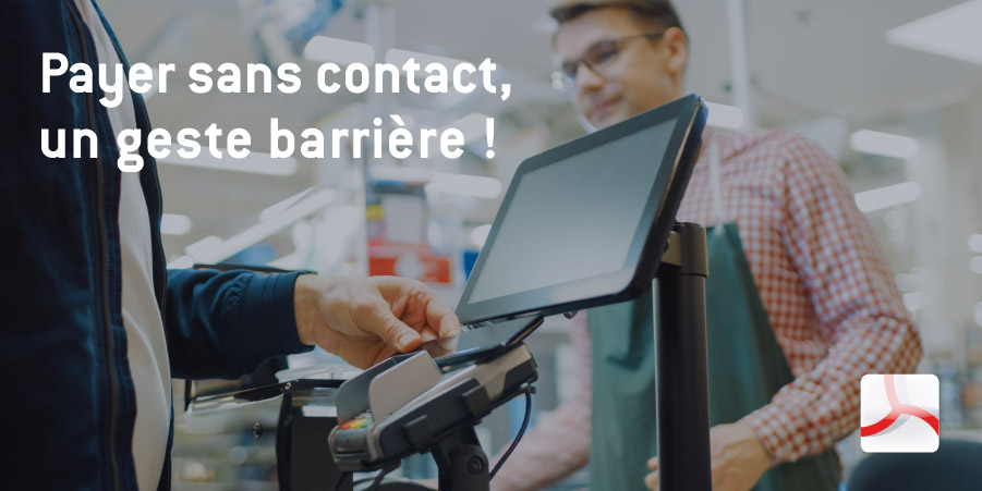 [Entre vous et nous] Pour vos paiements aussi, il y a des gestes barrières !
Privilégiez le paiement sans contact.
Jusqu’à 30€ avec votre CB et sans limite de montant avec ApplePay ou <a href="/Paylib/">Paylib a passé le relais à Wero !</a> sans contact.
Vous n'avez pas le sans contact ? Activez-le depuis votre espace privé.