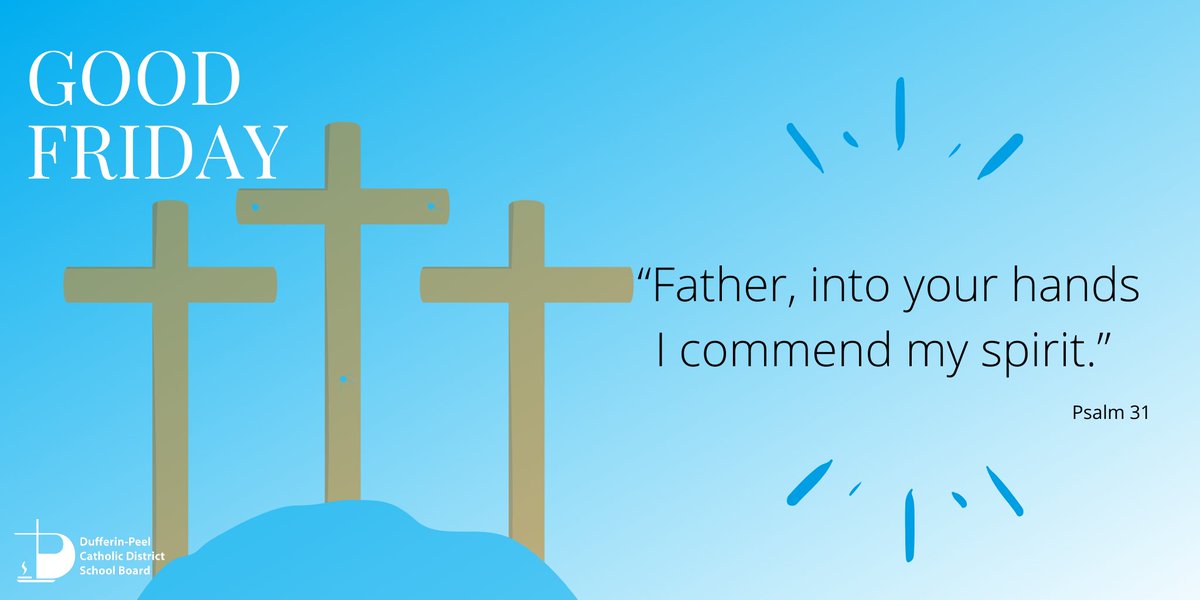 On Good Friday, we remember and reflect on the incredible sacrifice that Jesus made for all of us. “Father, into your hands I commend my spirit.” (Psalm 31)