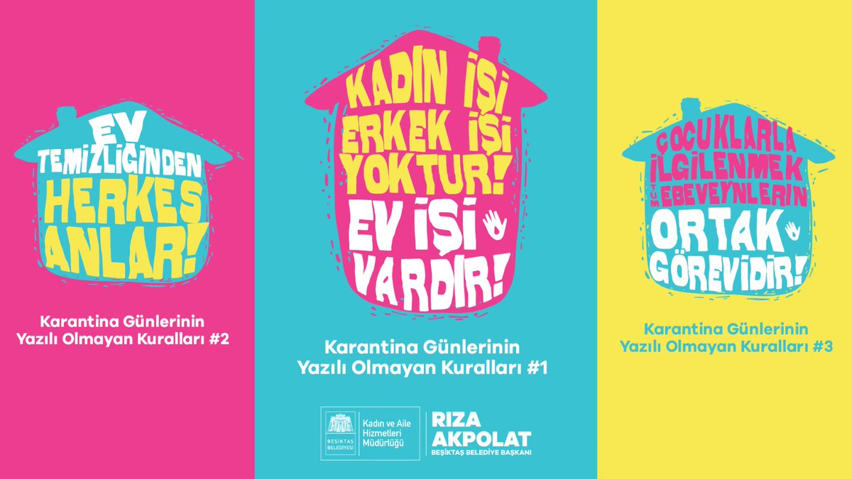 Eşit sorumluluk ile her şey daha güzel! 

Evlerimizdeki iş yükünü her zaman paylaşmalıyız. Unutmayalım; temizlik, yemek yapmak ve çocuk bakmak sadece kadının işi değildir. 
Tüm sorumlulukları bölüşelim çünkü #EşitlikEvdeBaşlar