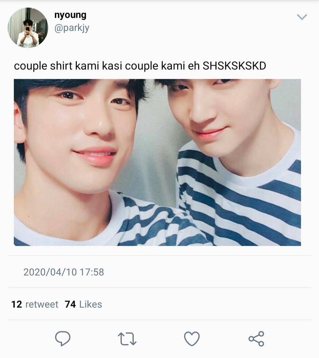 67. some of jinyoung's tweets about jaebeom