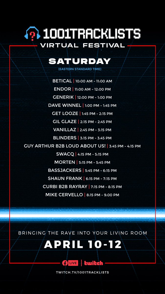 HotPandaMedia's tweet photo. This weekend! @getlooze is joining @1001tracklists Virtual Festival - Stay At Home Sessions!
Join GET LOOZE at the time below 👇
Vietnam 🇻🇳- 00:45am (Sunday)
Aus 🇦🇺 - 3:45 am (Sunday)
US 🇺🇸 - 1:45pm Eastern Time (Saturday)
UK 🇬🇧- 6:45pm (Saturday)

#StayAtHomeSessions https://t.co/J1Y9I84RjS