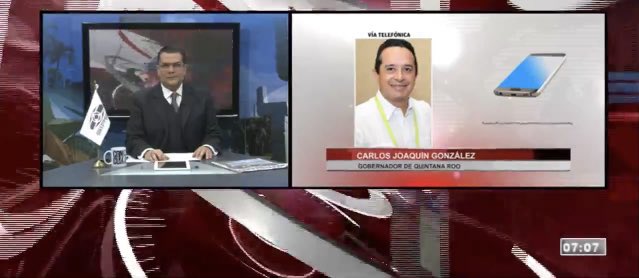 SIPSENOTICIAS's tweet photo. #SNCUN En estos momentos estamos platicando con el Gobernador @CarlosJoaquin sobre las nuevas medidas tomadas por el estado, por el COVID-19. https://t.co/RnD2aF96pt