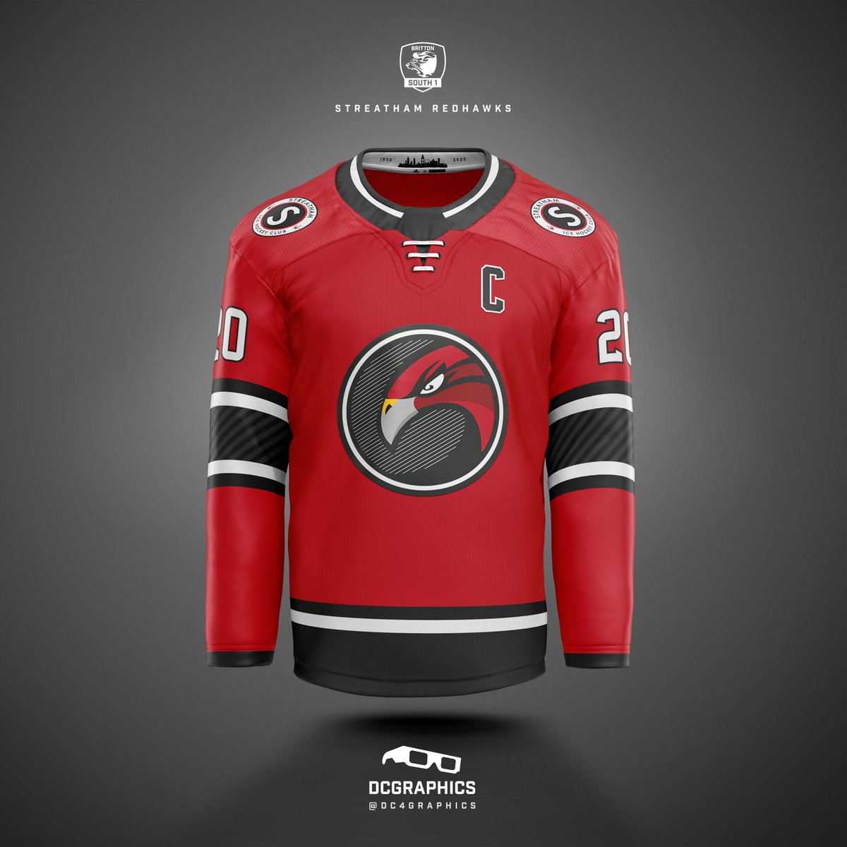 dc4graphics's tweet image. NIHL S1 Jersey Concepts, 4-5 out of 10 (2020-12)
My first lock down project. I have wanted to do this for a while but never had the time.

Slough Jets @jethockey
Streatham Redhawks @StreathamHockey

#NIHL #Hockey #Jersey #design