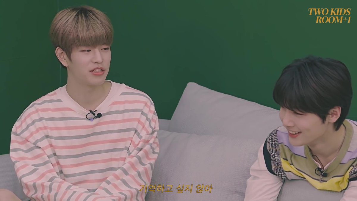 seungmin: "there are times i felt thankful to lee know-hyung"minho: "ooooh"jeongin: "but you don't remember them?"seungmin: "yeah i don't want to remember them"