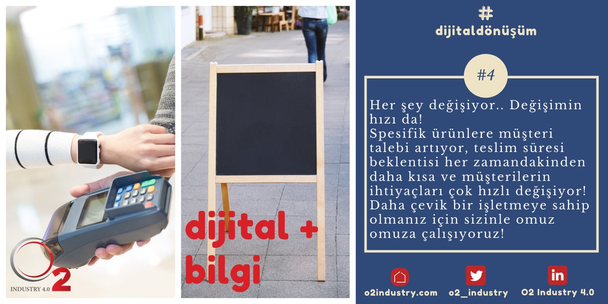 Her şey değişiyor.. Değişimin hızı da!
Spesifik ürünlere müşteri talebi artıyor, teslim süresi beklentisi her zamandakinden daha kısa ve müşterilerin ihtiyaçları çok hızlı değişiyor! Daha çevik bir işletmeye sahip olmanız için sizinle omuz omuza çalışıyoruz!
#endüstri40 #değişim