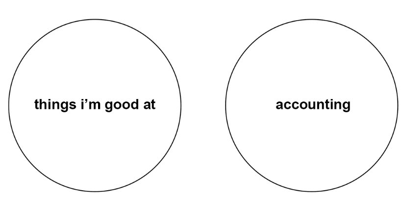 the life of an accountant - a venn diagram