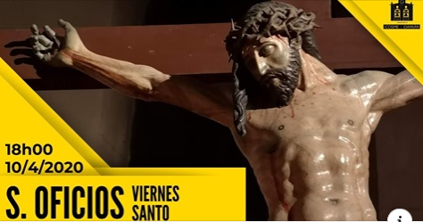 chamarileros's tweet photo. Os invitamos a participar a las 18,00h en la celebración de los Oficios de la Pasión del Señor de 
@SCosmeySDamian.

Accede en directo desde tu casa:
https://t.co/8TwzAxi3ZH

@amjesuscruz @SSantaBU @7PalabrasBurgos @StColumnaBurgos @esclavasdolores @HuertoBurgos @VDeLaAlegria https://t.co/js4Thg2A22