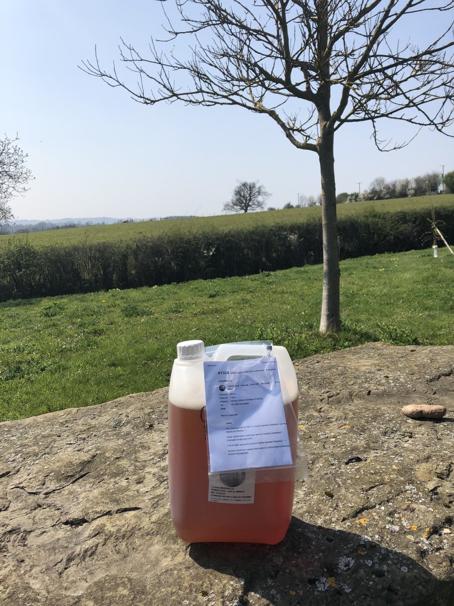 13.30 on a sunny Friday and Tom has just delivered World’s End, I don’t think it’s too early to get stuck in. ⁦<a href="/delphicbrew/">Delphic Brewing Co.</a>⁩