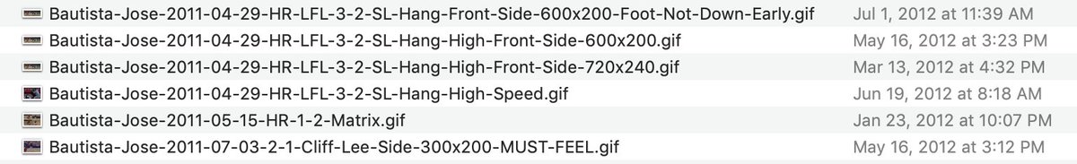 Before tools like Baseball Savant (shoutout  @darenw), I would download files and label them with count and pitch type. It helped me understand why I was seeing the things I was seeing, to give context to variation.