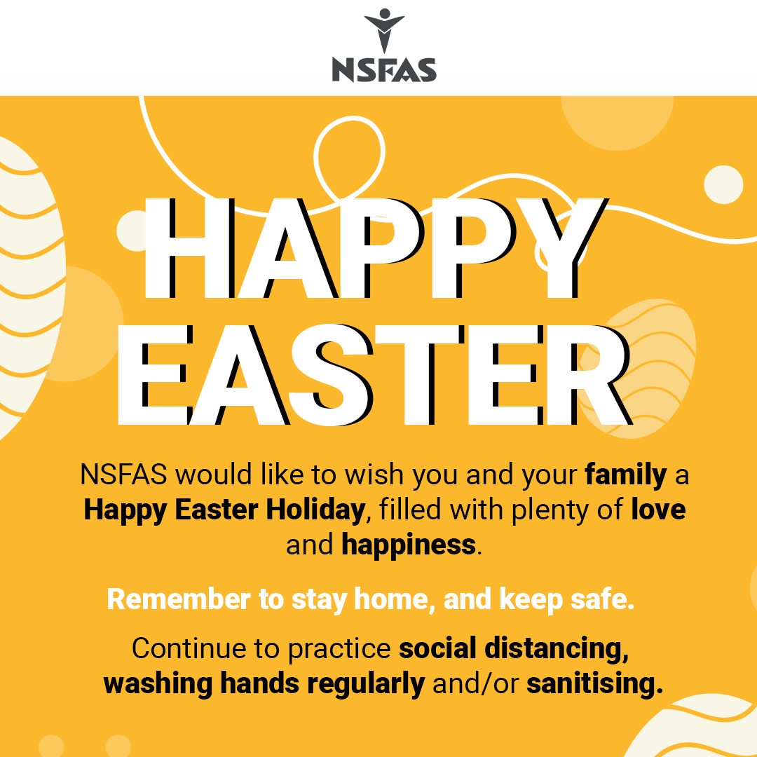 myNSFAS's tweet photo. Wishing you a wonderful Easter https://t.co/xEKU3SgG8L
