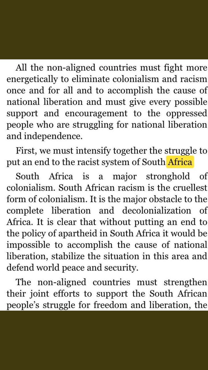 Kim Il Sung on Apartheid South Africa.