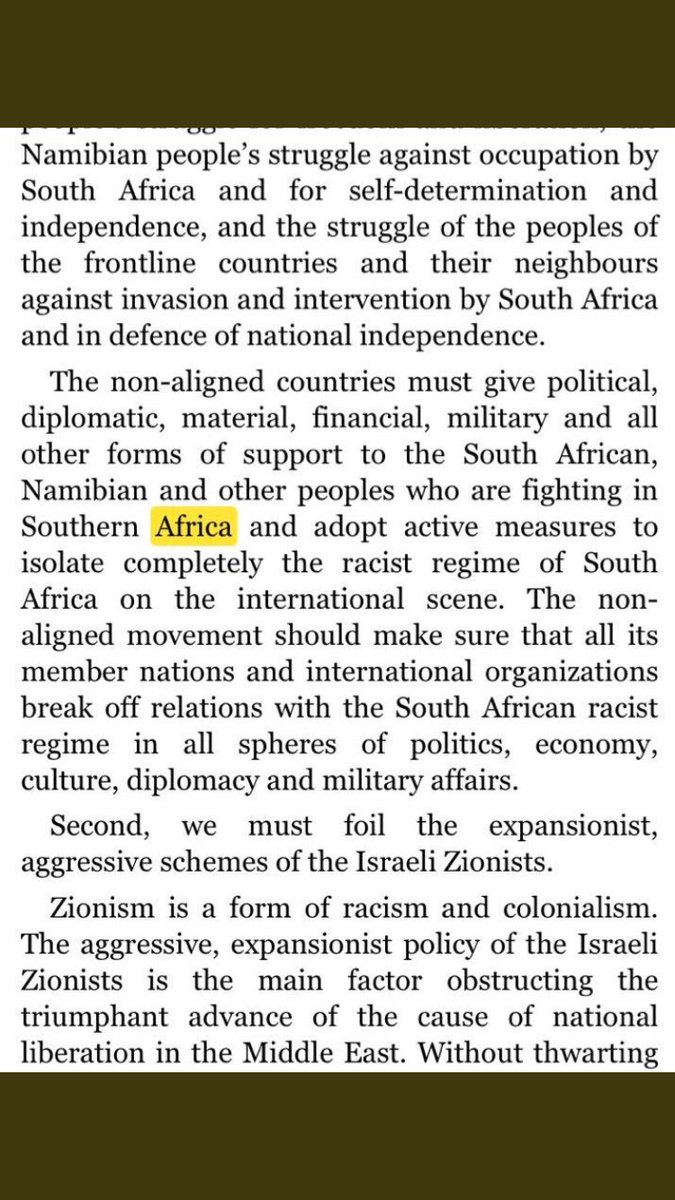 Kim Il Sung on Apartheid South Africa.