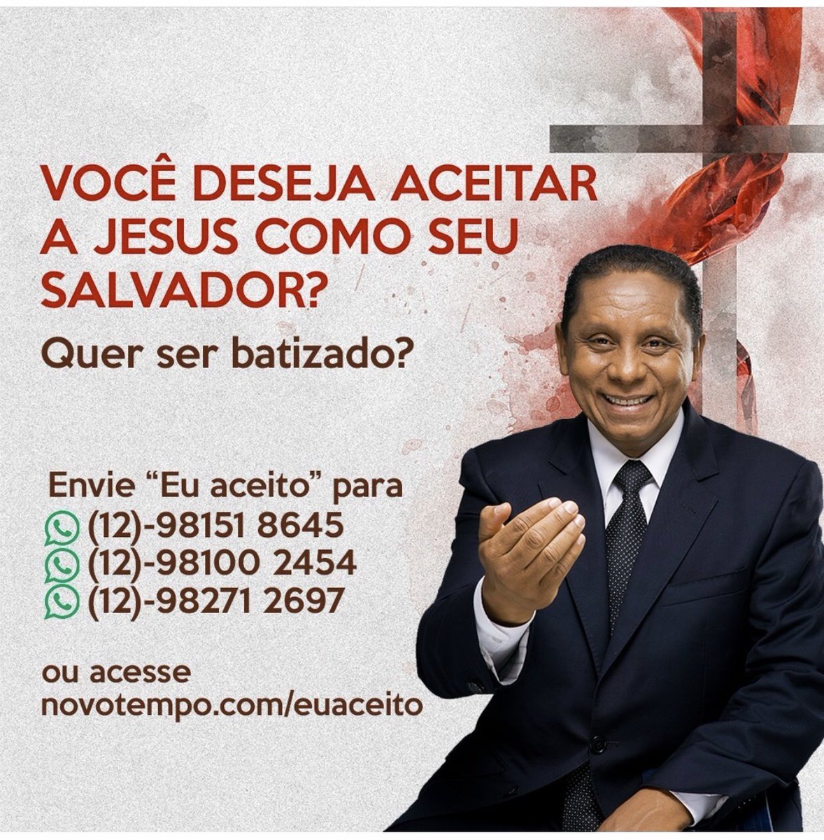 PrLuisGoncalves's tweet photo. Ola meus amigos! Quero colocar aqui as opções para você declarar a sua decisão por Jesus! Estamos em oração, por sua saúde, física, emocional e espiritual. @arenadofuturo @evangelismodsa https://t.co/zhCt3GRpFr
