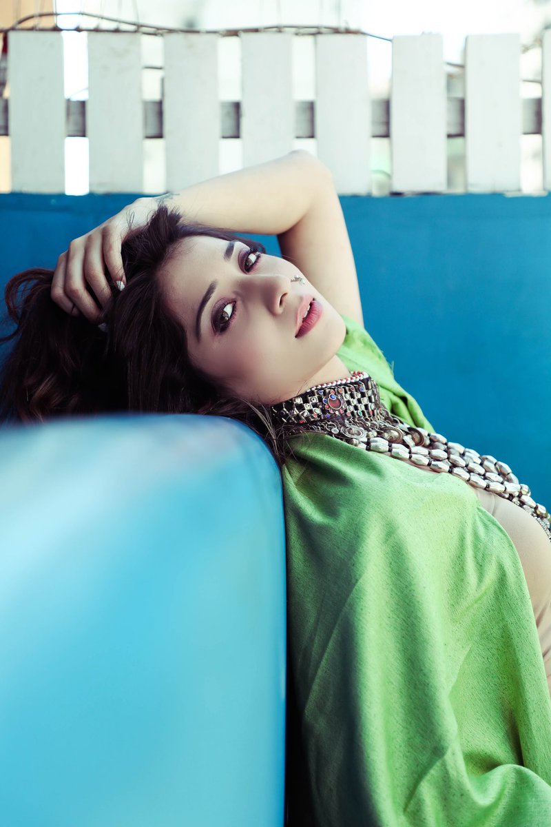 GlamssWorld's tweet photo. So refreshing in Green @VrushyyMehta #Vrushy Vrushy Mehta https://t.co/Yj6YBHJ66M