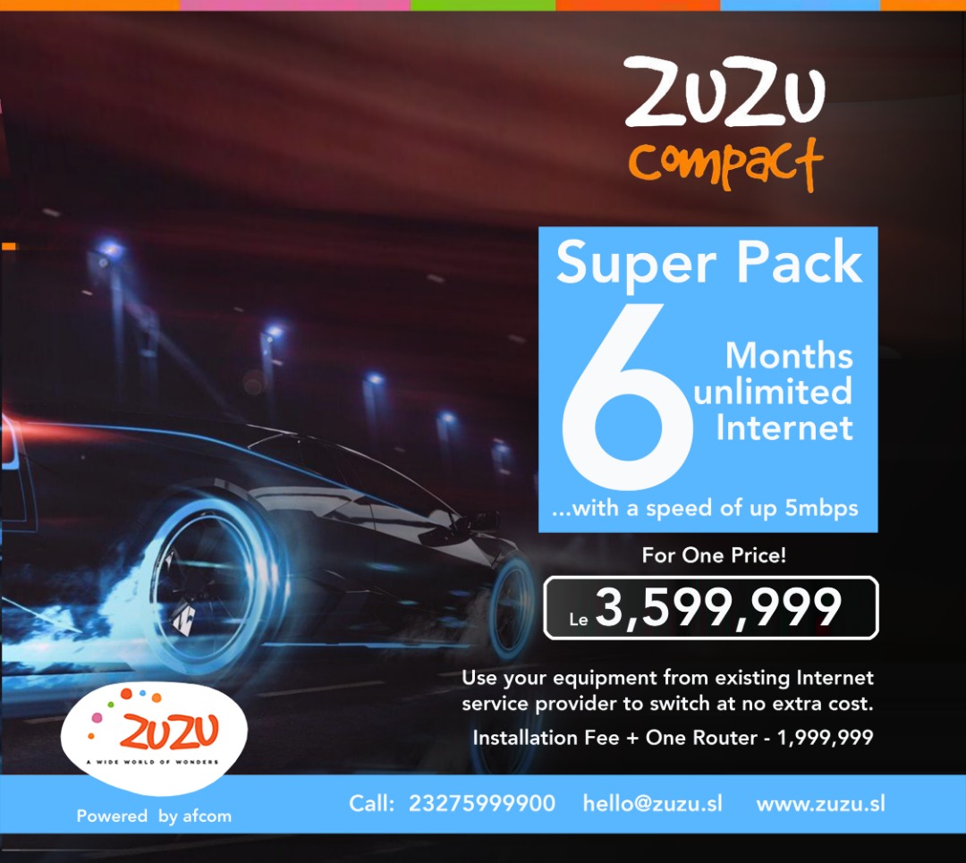 ZuZu_SL's tweet image. R get speed lek Zuzu

To Preorder call +23275999900 or send us a DM 
#ZuzuSL #SIERRALEONE #SALONETWITTER