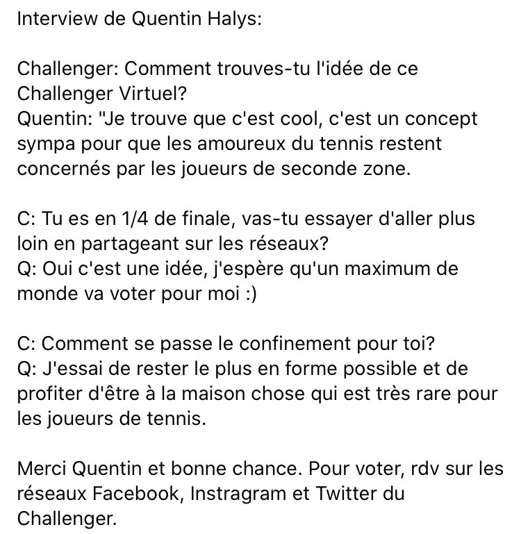 Challenger Cherbourg La Manche On Twitter Interview De Quentinhalys