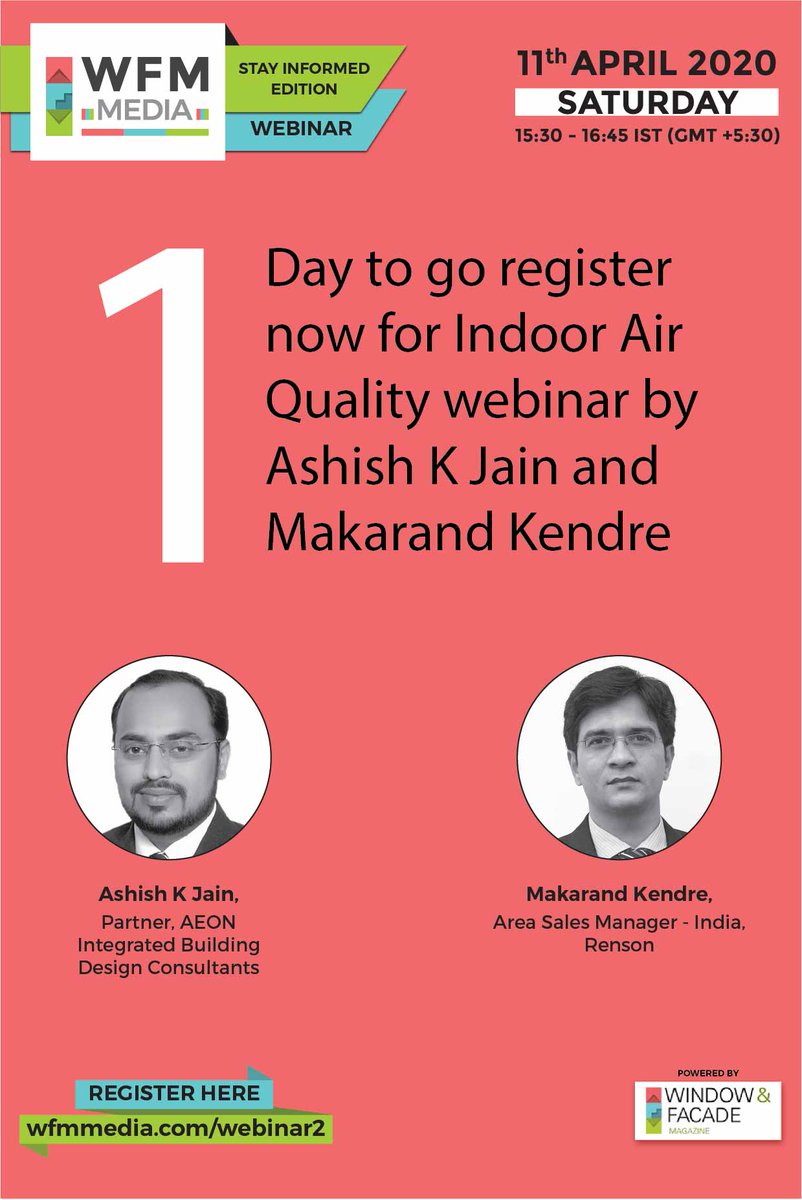 Wfm Media On Twitter Watch Industryexpert Mr Ashish Rakheja Managingpartner Aeon Integrated Building Design Consultants Llp Live On 7th April 2021 At 4 30pm Ist In A Panel Discussion On Adaptive Facades