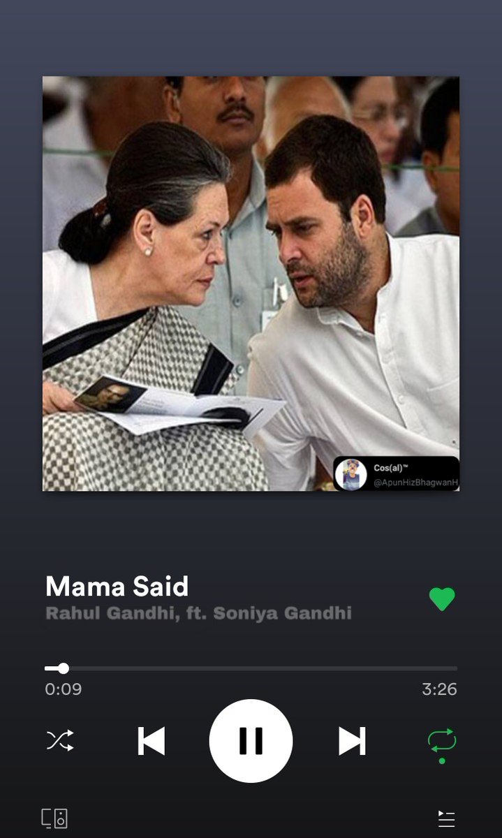 5) Good boy ( @RahulGandhi ft.  @SoniaGandhi_FC)