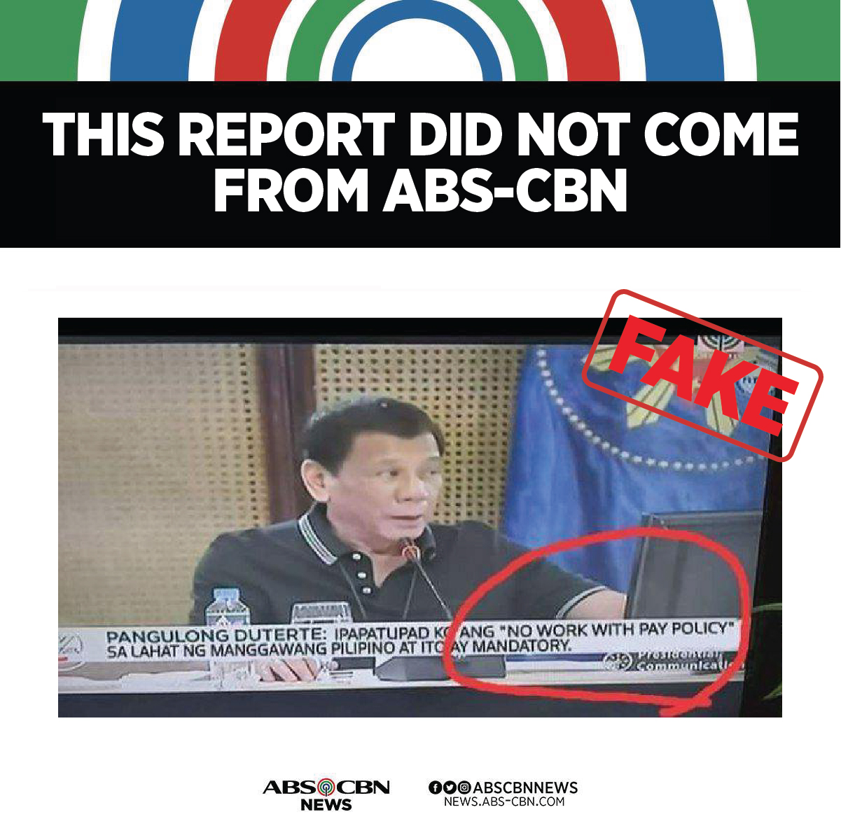 ABSCBN News on Twitter "ABSCBN News did not air or publish a story