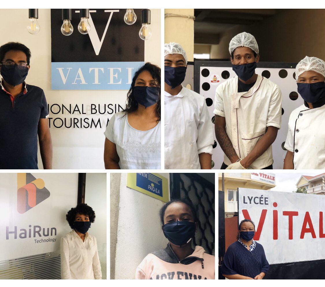 Merci à la société #Akanjo pour le don de masques. Ensemble contre le #Coronavius #COVIDー19 #covid19mg #Madagascar