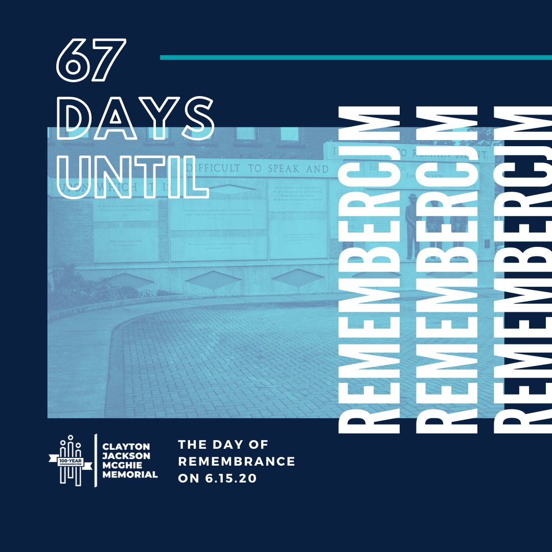 June 15, 2020 will be 100 years since the brutal #Duluth #MN lynching of three young Black men.

Every day we remember #EliasClayton, #ElmerJackson, and #IsaacMcGhie. We ask, what will a future of racial justice, healing, and reconciliation look like in our community?

#CJM2020
