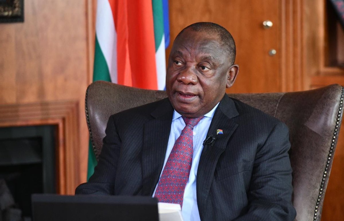 PresidencyZA's tweet photo. “But we South Africans are a resilient people. We endured the worst excesses of a dark past and were able to emerge, united and strong. The virtues of courage, of optimism and of compassion carried us along the path to freedom, and they are what sustain us today.” @CyrilRamaphosa https://t.co/pwlFQE6mFD