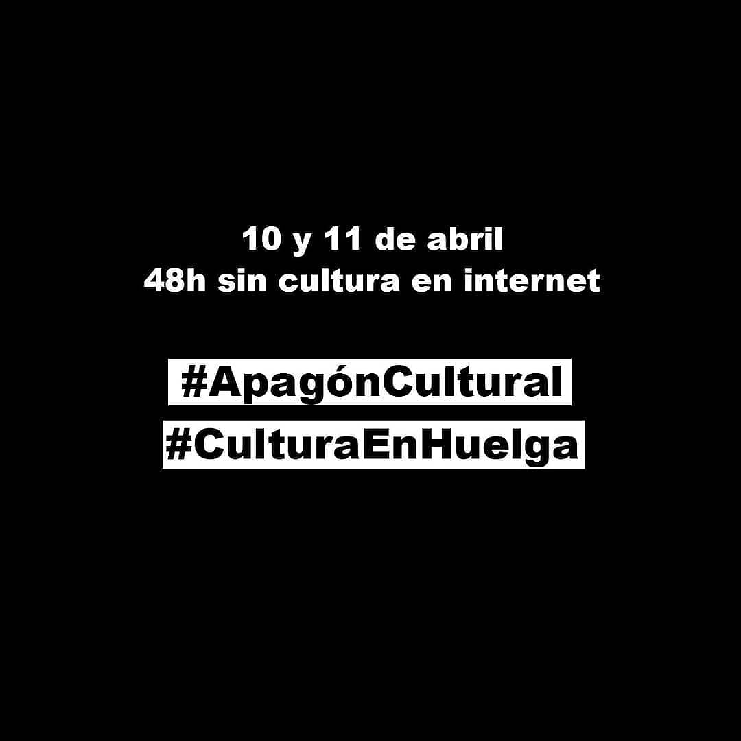 #apagon #ApagonCultural #ApagonCulturalespana #apagonculturalenredes #CulturaEnHuelga