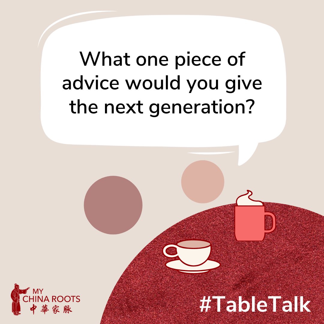 What one piece of advice would you give to the next generation? We're all ears!

#LoveFromHome #TableTalk