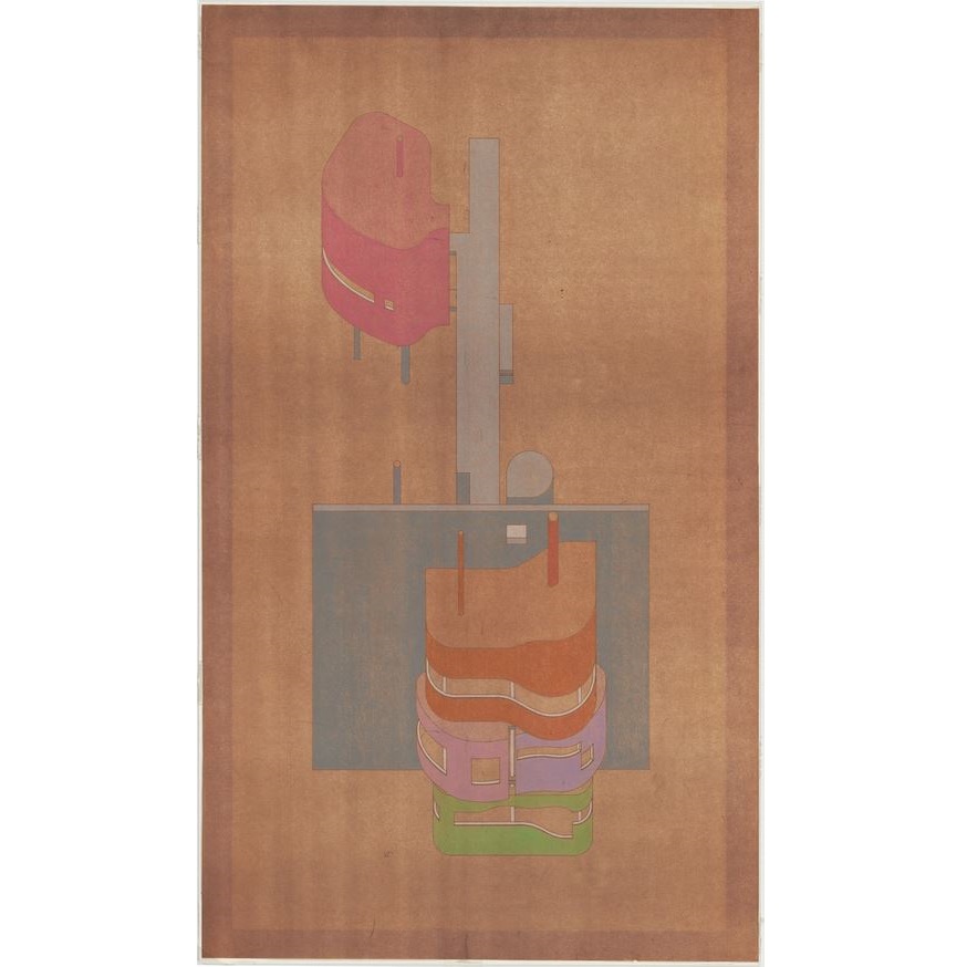 Singlehandedly_'s tweet photo. Pastel colors, piano curves, pilotis. John Hejduk, Wall House 2 (A. E. Bye House), Ridgefield CT, 1973 #architecture #drawing #axonometric #rendering #illustration #sketch #story #postCorbusian #postmodern #postcubist #FiveArchitects #crayon #sepia #inspiration #singlehandedly https://t.co/XVC5aG7c2R