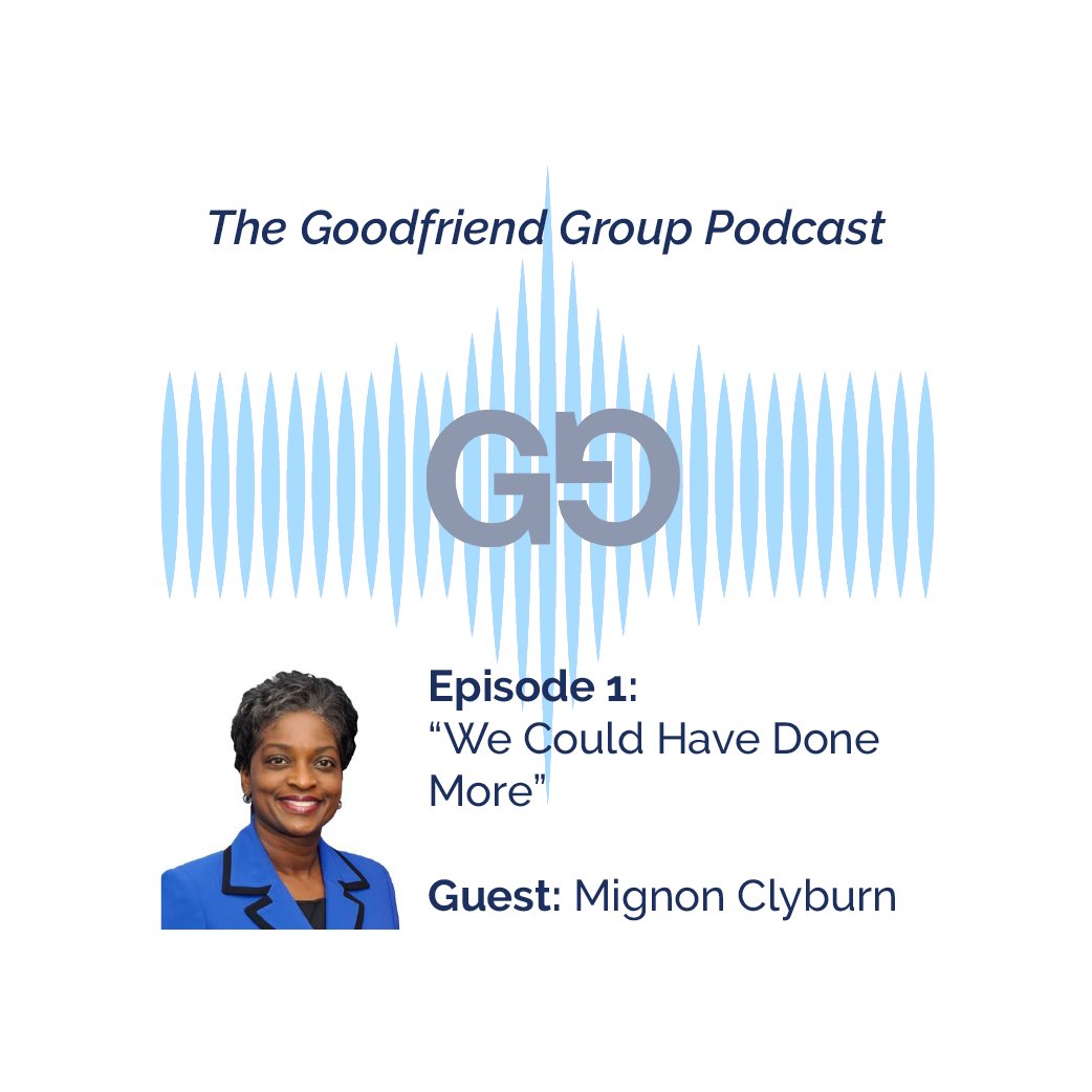 Thanks, <a href="/MignonClyburn/">Mignon Clyburn</a> for being our guest on the premiere of The Goodfriend Group Podcast. We loved hearing your insights on the digital divide and so much more! thegoodfriendgroup.com/the-goodfriend…