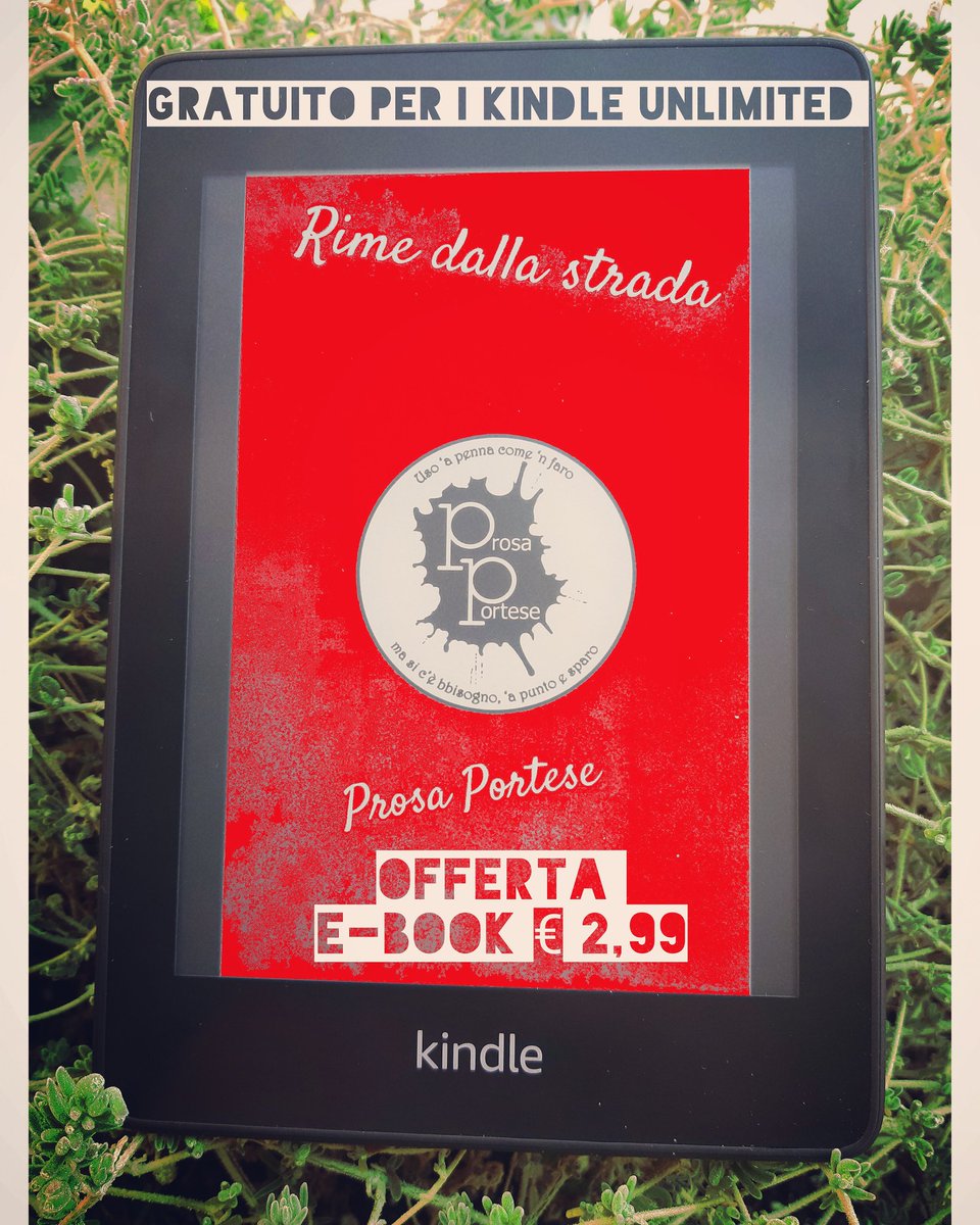 prosaportese's tweet photo. #rimedallastrada per i #kindleunlimited sarà gratuito per 5 gg!!💣💣💣
Solo su amazon a € 2,99
#prosaportese #roma #poetidistrada #poesia #instapoesia #PoesiaInTweet #inromanesco #poetiromani #streetpoetry #romainrima #poestaurbano https://t.co/JHM4donQsM