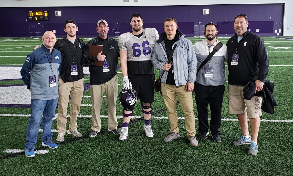 Flashback Friday to visiting @nikurbs66 at @NUFBFamily and @coachfitz51 great hospitality and experience learning some football #Football #Family @rebelhfc @CoachKovach @coachgw8