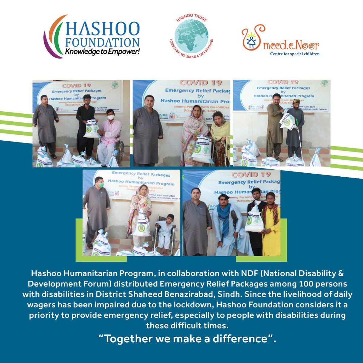 YouarePakistan's tweet photo. Hashoo Foundation standing with the nation through tough times. Hashoo humanitarian program in collaboration with other welfare organizations distributed ration and relief packages throughout the country.
#hashoogroup #hashoofoundation #hashoohumanitarianprogram #hhp https://t.co/ay7198neXn
