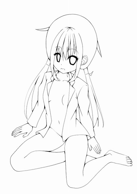 さっちん線画です～～～～ 