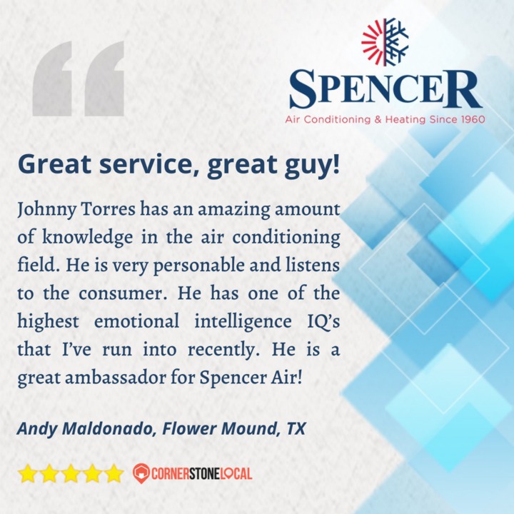 SpencerHVAC's tweet image. Thank you Andy for leaving us this great review. We are happy to know that you’re satisfied with our service.
#review #hvac #cooling #airconditioning #hvacservice #hvactech #hvaclife