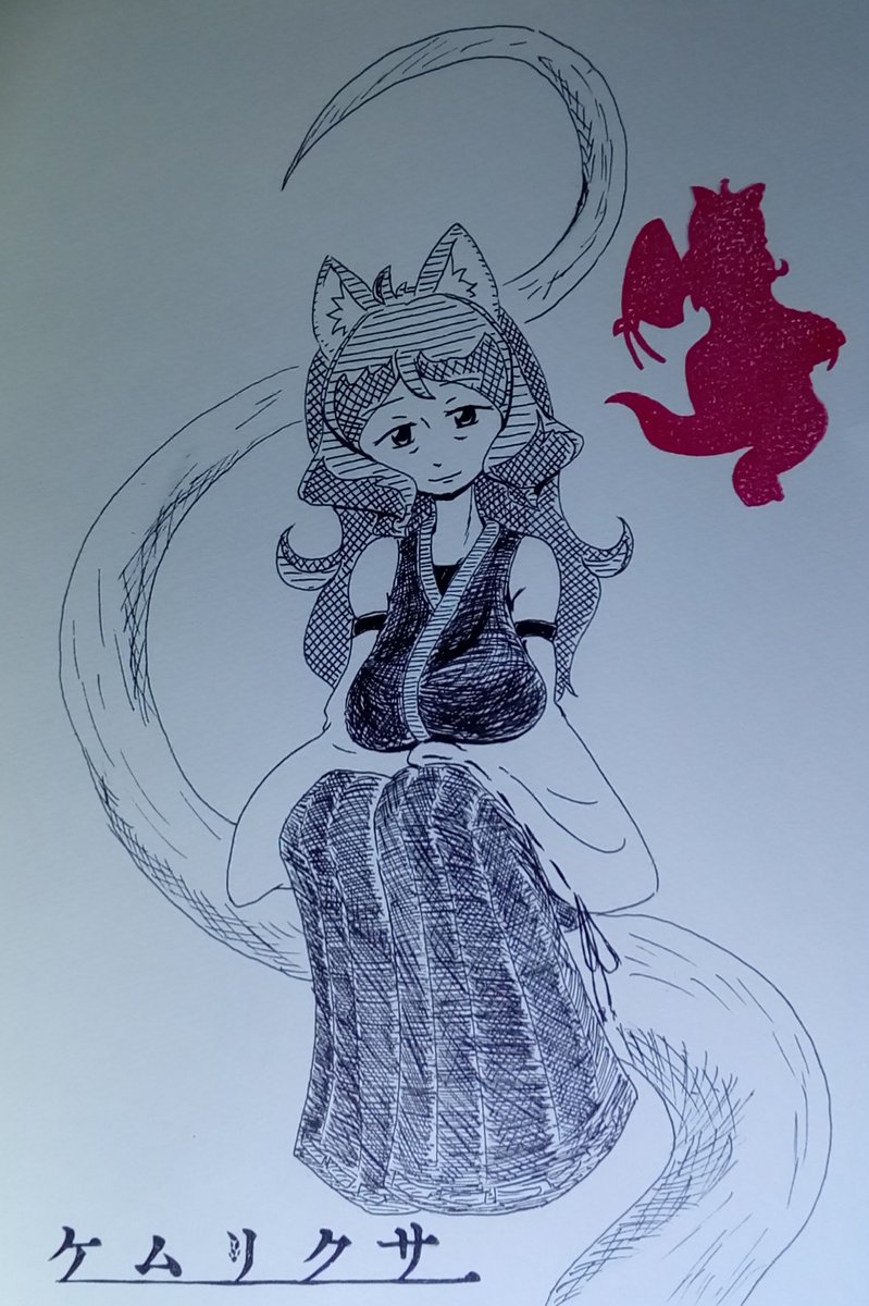 ちょっと全力で描いたりつねぇねといつものりつねぇね。
#ケムリクサ 